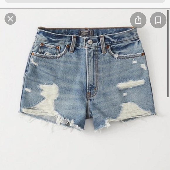Abercrombie & Fitch Pants - Cute high rise denim shorts. Size 26. Worn once